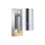 Nordlux Tin Światło Ścienne Metal i Szkło Szary | 76mm - IP54 - Nadaje Się Do GU10 - Czujnik ruchu i Światła 