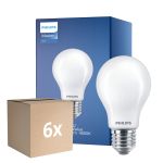 Opakowanie 6x Philips MASTERValue LED E27 Gruszka Matowy 11.2W 1521lm - 940 Zimna Biel | Najlepsze renderowanie kolorów - Ściemnianie - Zamienne 100W
