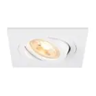 SLV New Tria 75 Spot Aluminium Valkoinen Plac | Aukko 75mm - Nadaje Się Do 1x GU10 