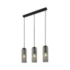 Nordlux Miella 3-Rail Lampa Wisząca Szkło Smoke | Nadaje Się Do 3x E27